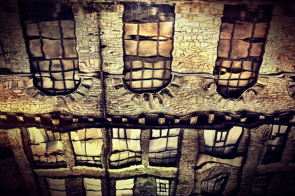Salts Mill (canal reflection)